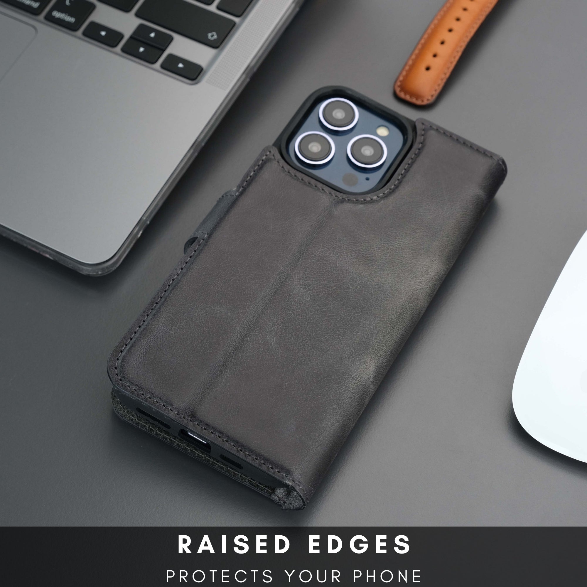 Casper iPhone 16 Pro Wallet Case Leather MagSafe