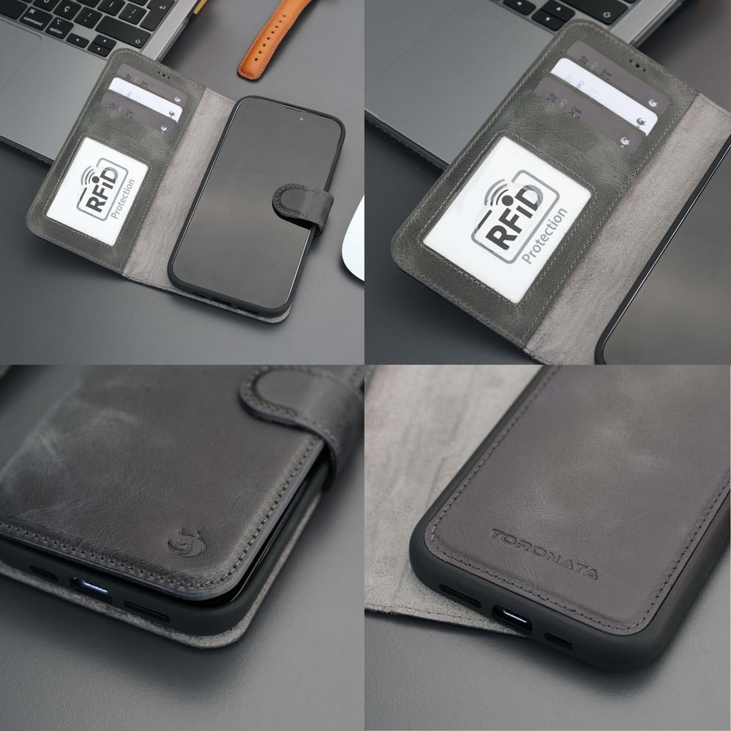 Casper iPhone 16 Pro Wallet Case Leather MagSafe