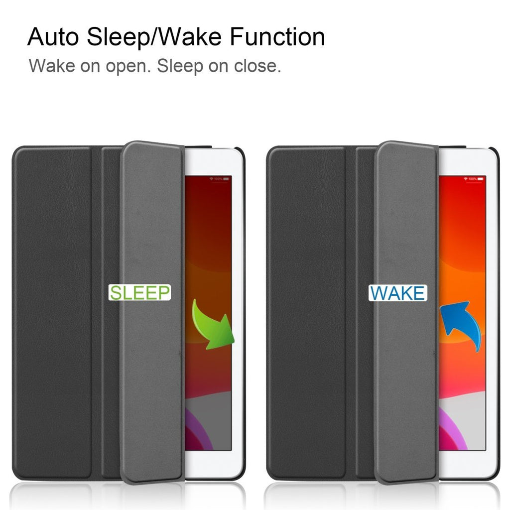 AMZER Texture Horizontal Flip Leather Case With 3-Fold Holder & Sleep/