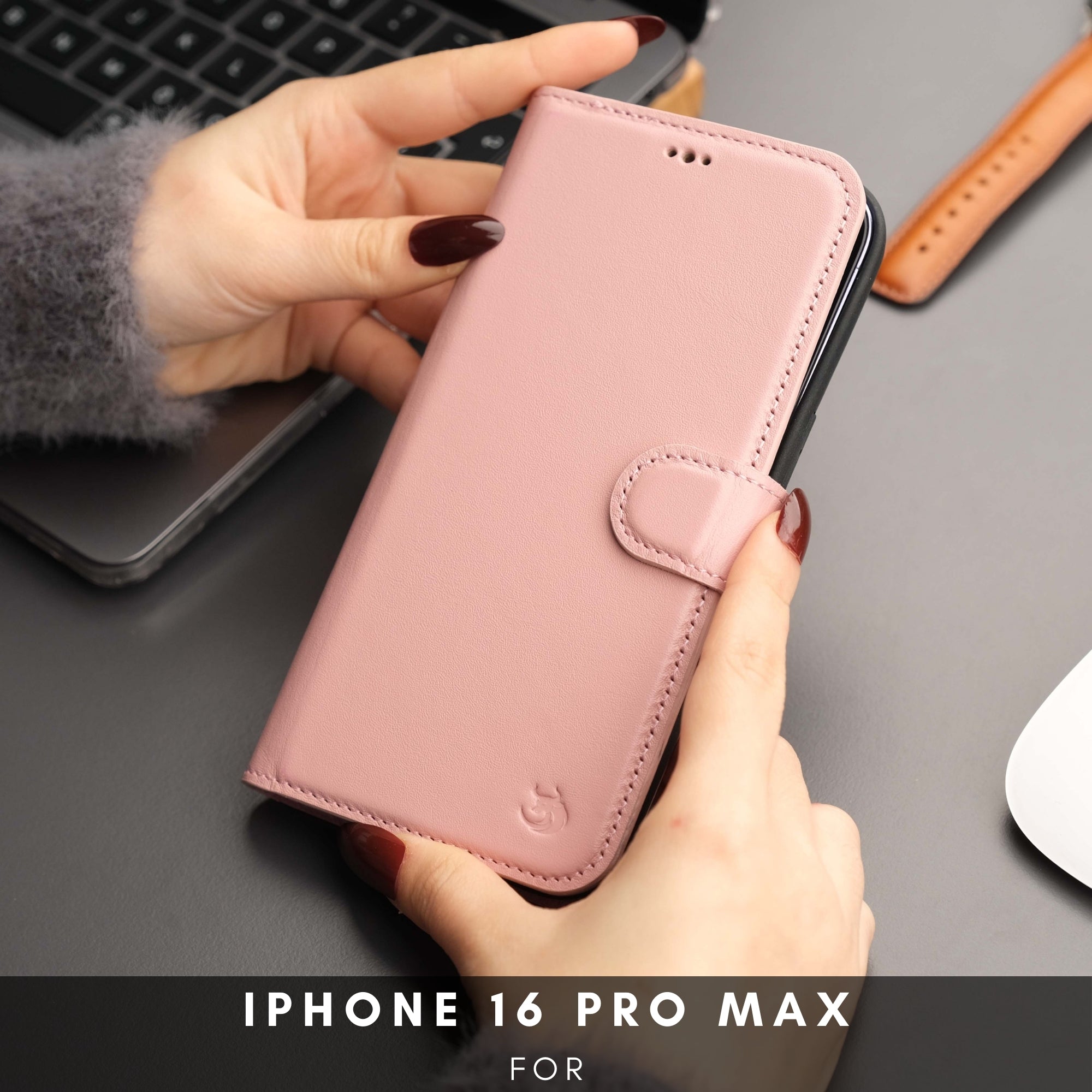 Casper iPhone 16 Pro Wallet Case Leather MagSafe