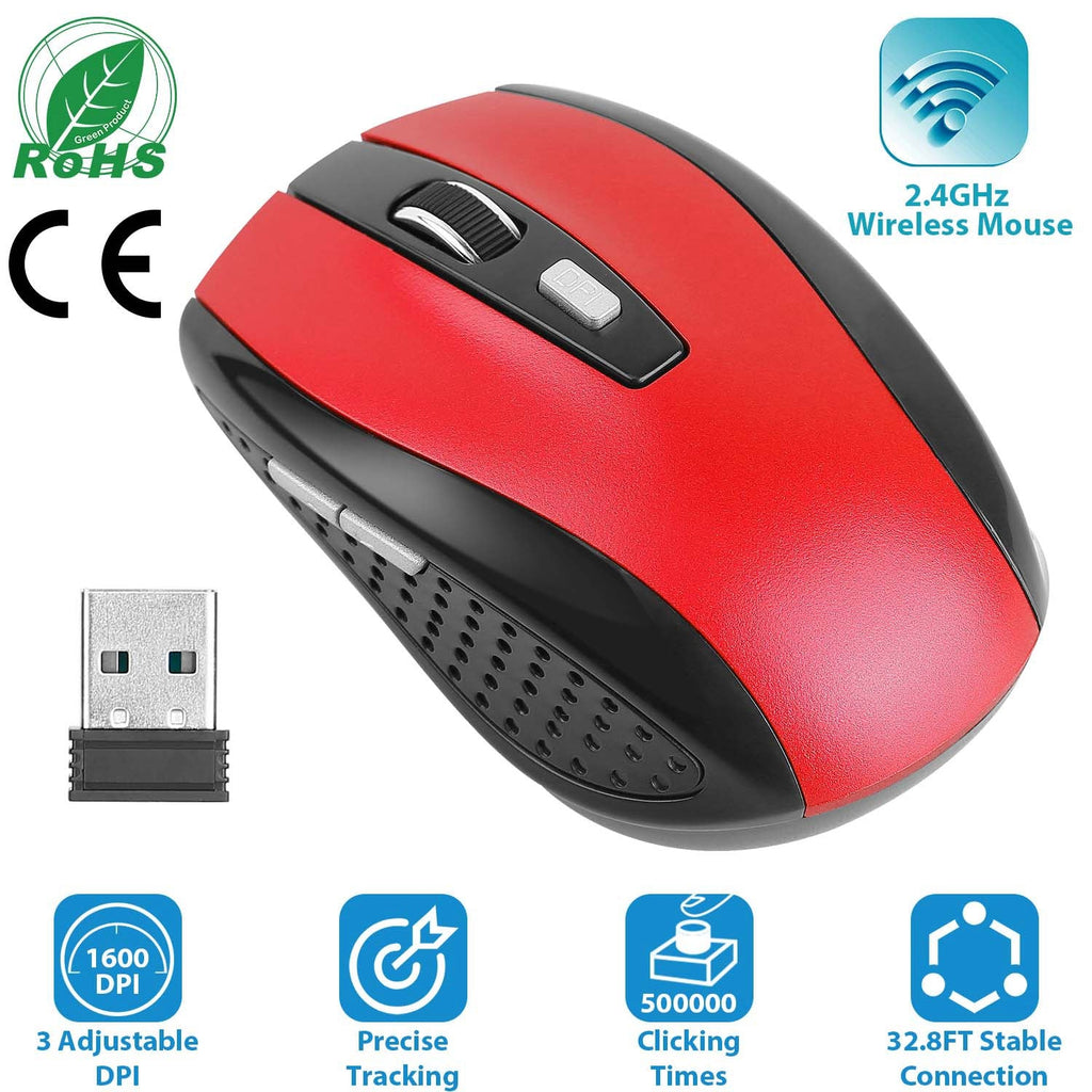 2.4G Wireless Gaming Mouse Optical Mice WIth Receiver 3 Adjustable DPI