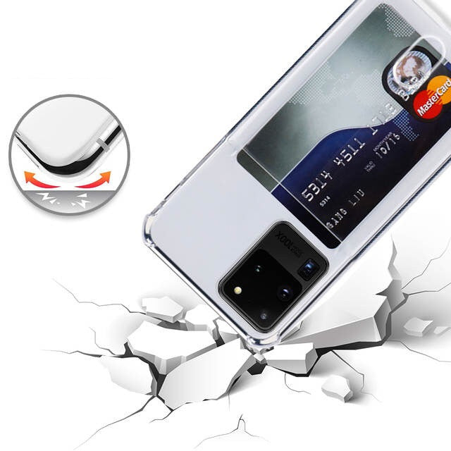 For Samsung S20 S10 5G Note10 9 S10+ Note 20 Card Case