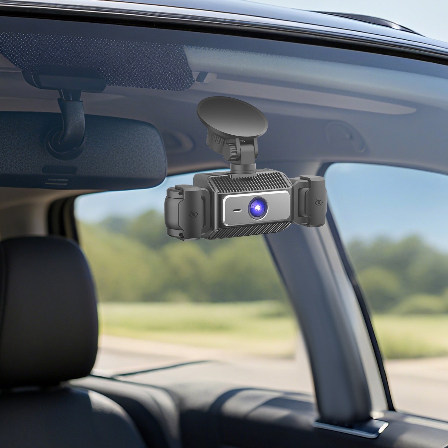 4 Channel Car Dash Cam With 128G MMC Card 1080P Front 720P Left Right
