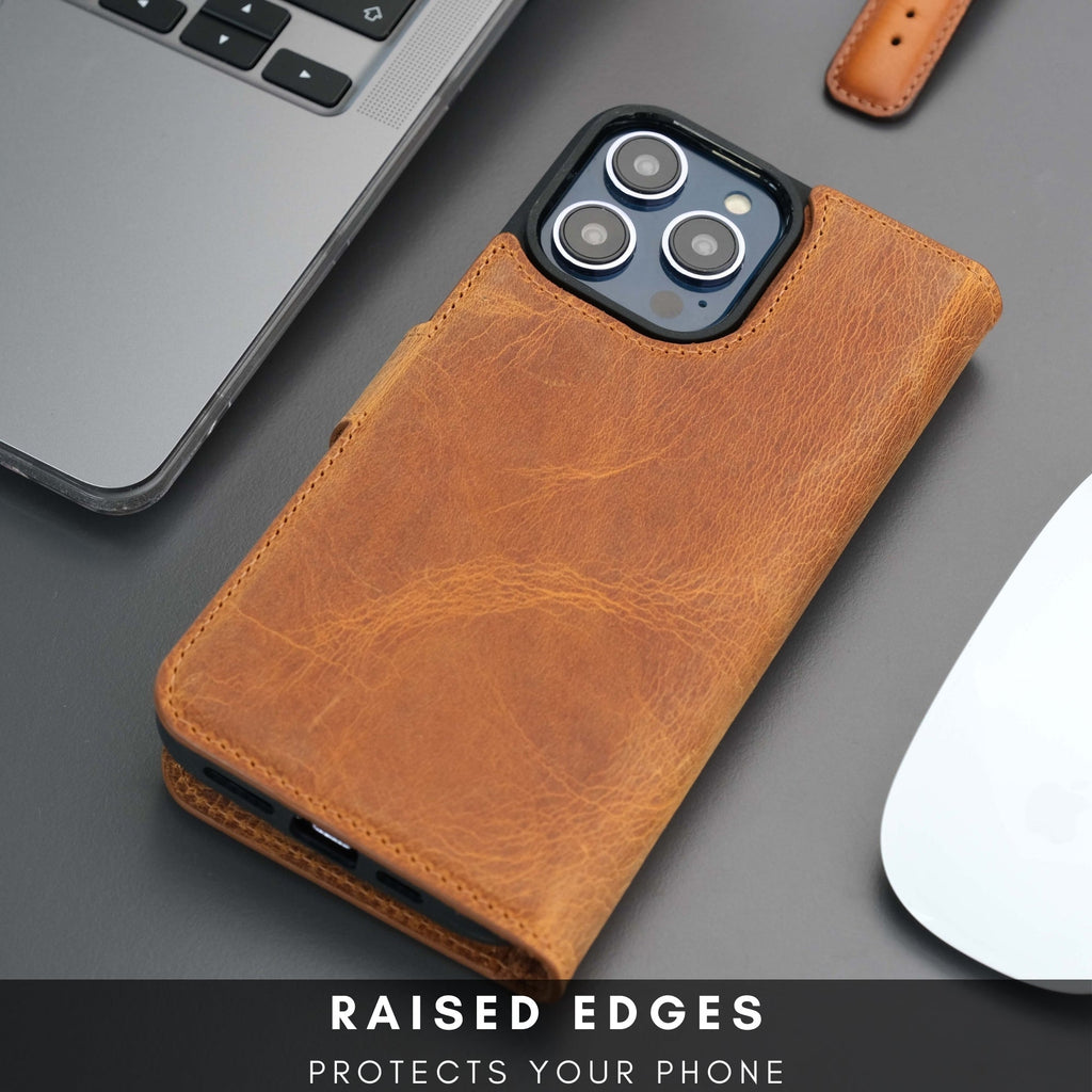 Casper iPhone 16 Pro Wallet Case Leather MagSafe