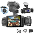 4 Channel Car Dash Cam With 128G MMC Card 1080P Front 720P Left Right